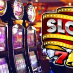 A player celebrating a win at a slot machine with highlighted jackpot symbols and bonus features on the game screen.