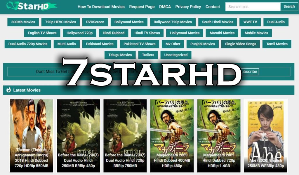 7StarHD 2021: Illegal Movies HD Download Website