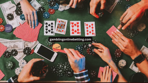Two decks of poker cards used in a home game setup