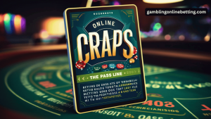 Craps table with dice and chips showing winning tips