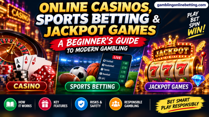 Online Casinos, Sports Betting, and Jackpot Games: A Beginner’s Guide to Modern Gambling 2025